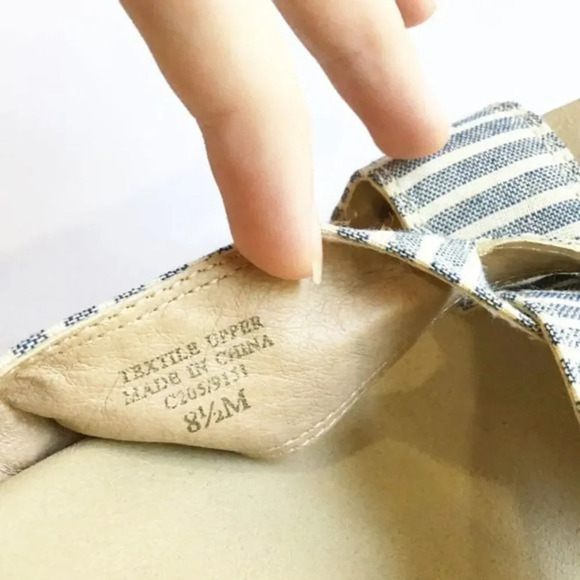 Splendid Kutie Wedge Striped Sandals 8.5 - Picture 4 of 8